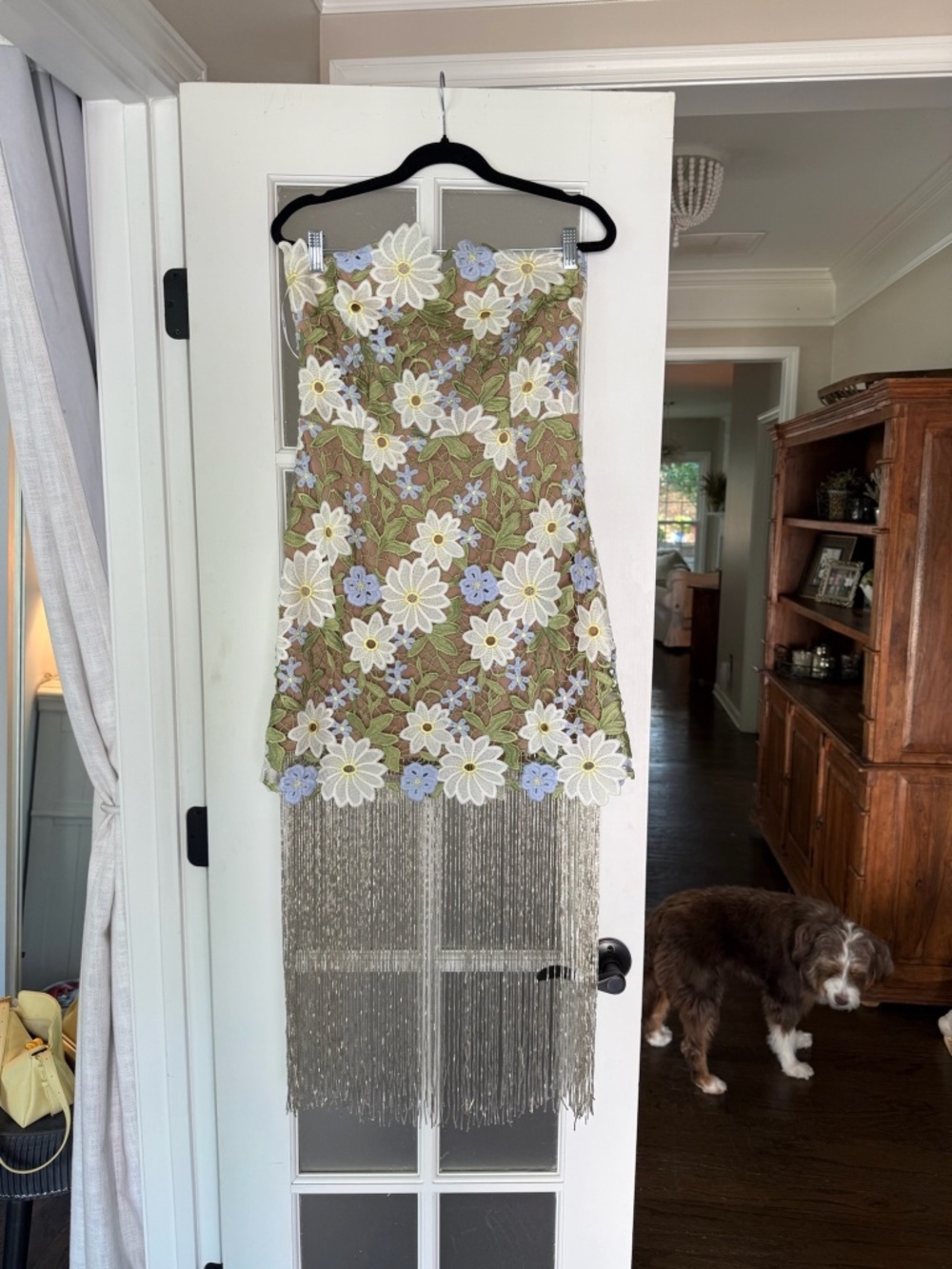 NWT Elliatt Floral Fringe Cocktail Dress - Picture 3 of 7